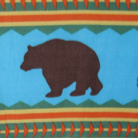 St Labre Indian School Vintage Throw Blanket Bear 100% Polyester Ashland Montana - Picture 9 of 9